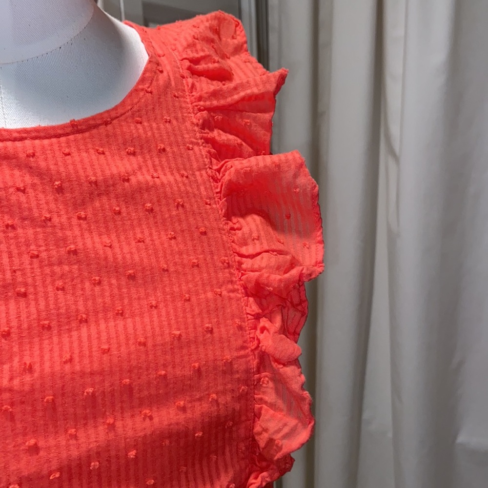 🎉HP🎉 J.Crew Factory Textured Ruffle Tank Top - Picture 10 of 12